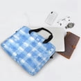 thumbnail image 5 of 16" Laptop Briefcase, Detachable Anti-Slip Shoulder Strap, Multi-Compartment Work Travel Bag Gentle Blue Stars, 5 of 8