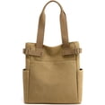 thumbnail image 1 of LinYooLi Retro Canvas Hobo Handbag Satchel for Women Men Teen Multipocket Large Shoulder Bag Purse, 1 of 8