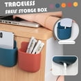 thumbnail image 5 of Wovilon Storage Bags Punch-Free Wall Hanging Living Room Mobile Phone Remote Control Storage Box, 5 of 5