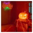 thumbnail image 2 of Letrero De Neón Spooky Con Luz LED De Murciélago Regulable Con Alimentación Por USB, Para Decoración De Pared De Dormitorio, Bar, Fiesta 35.5cmx29cm, 2 of 7