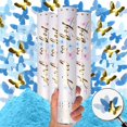 thumbnail image 1 of Gender Reveal Confetti Cannon - 4 Pack - Blue Biodegradable Gender Reveal Smoke Bombs and Butterfly Shape Confetti Poppers | Baby Gender Reveal Powder Cannons | Powder Blaster Gender Reveal Machine, 1 of 9