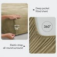 thumbnail image 2 of Flannel Sheets King Size Camel - Super Soft Fleece Sheets Set Fluffy Extra Plush, 4 Piece(Include Fitted Sheet, Flat Sheet, 2 Pillowcases), 2 of 7