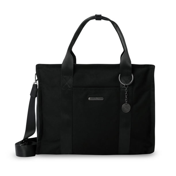 TOTTO Bolsa de Dama | Mujer Crossbody Tote con Porta Laptop 15.4'' - TOTE-BAG M negro M