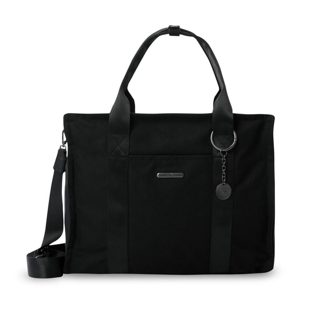 TOTTO Bolsa de Dama | Mujer Crossbody Tote con Porta Laptop 15.4'' - TOTE-BAG M negro M