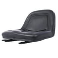 thumbnail image 3 of Deluxe Mower Tractor Seat Compatible with John Deere, Kubota, Allis-Chalmers, Bobcat, Case-IH, Ford New Holland, White, Oliver, Mpl, Moline, Massey Ferguson High Back ,with slide (Black), 3 of 7