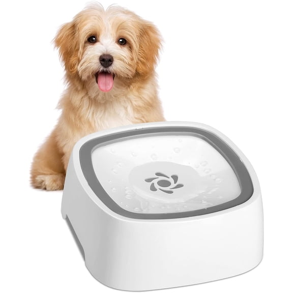 1L Dog Bowl, Cat Water Bowl Leak Proof, Anti Splash Dog Water Bowl, No Spill Water Bowl for Dogs, Travel/Outside/at Home