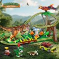 thumbnail image 2 of Juego de construcción HOGOKIDS Dinosaur Roller Coaster 1222 piezas con 4 dinosaurios, 2 of 9