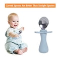 thumbnail image 3 of Vajilla de silicona para bebés y niños pequeños Cuchara tenedor Agarre de silicona para bebés y niños pequeños Diseño antiasfixia, 3 of 5