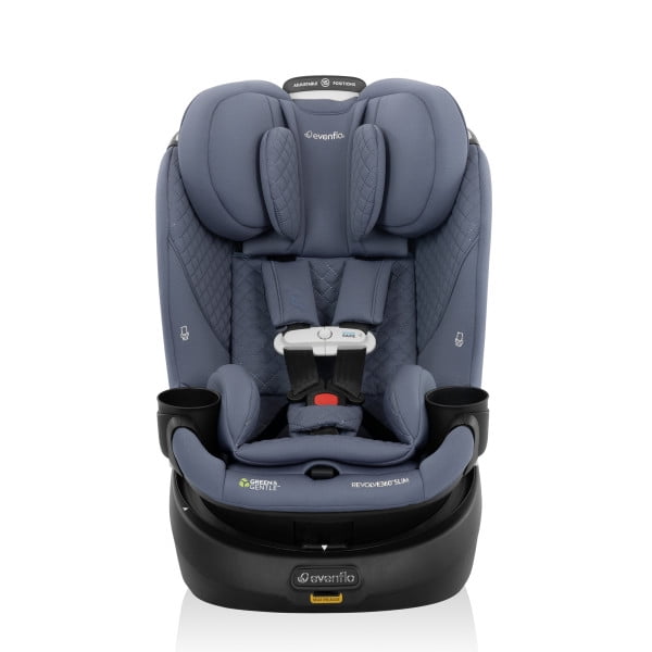 Evenflo Gold Revolve360 Slim 2-in-1 Rotational Car Seat with SensorSafe, Flint Gray