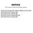 thumbnail image 2 of CMX Front Rear Ceramic Brake Pads Kit for Car Ford Transit-250 Transit-150 Transit-350 HD KCX-100437, 2 of 9