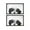 Black White Shih Tzu Dog, variant on WIRESTER 2 Pcs 3.15" Rectangle Logo Sew Ironed On Badge Embroidery Applique Patch With Black Border for Hats, Jackets, Shirts, Vests and Jeans - Animal Black White Shih Tzu Dog