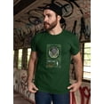 thumbnail image 2 of Earth Sphere Techno Style T-Shirt Men -Image by Shutterstock, Male Small, 2 of 4