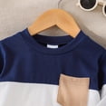 thumbnail image 5 of Gibobby Toddler Boy Clothes 2Pcs Outfit Set Boy Outfit Kids Pullover Sweatshirt Pants Fall Winter Clothes for 2T 3T 4T 5T 6T 7T Boys(12-18 Months,Blue), 5 of 6