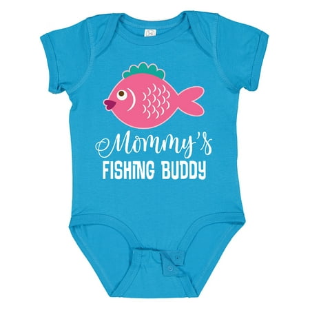 

Inktastic Mommys Fishing Buddy Girls Gift Baby Girl Bodysuit