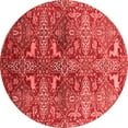 thumbnail image 1 of Ahgly Company Indoor Round Oriental Red Industrial Area Rugs, 5' Round, 1 of 4