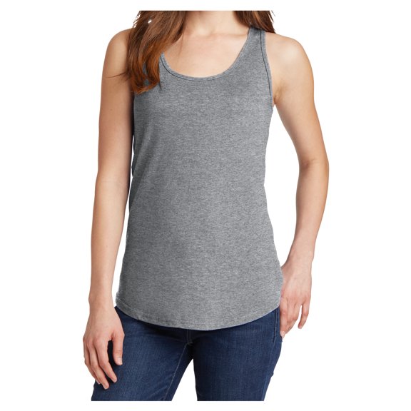 Yellow Rooster Women's Core Cotton Tank Top Athletic Heather XS
