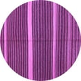 thumbnail image 1 of Ahgly Company Indoor Round Oriental Purple Traditional Area Rugs, 8' Round, 1 of 4