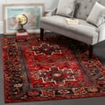 SAFAVIEH Vintage Hamadan Dania Traditional Area Rug, Red/Multi, 5'3" x