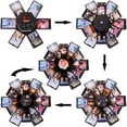 thumbnail image 5 of RECUTMS Black Explosion Box DIY Handmade Photo Album,Gift Box with 6 Faces for Wedding, 5 of 7