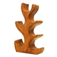 thumbnail image 5 of G6 Collection Wooden Hand Carved 18" Tall 6 Bottles Wine Rack Bottle Holder Free Standing Wood Home Decor Accent Decoration Gift Bar Handmade Art Handcrafted, 5 of 9