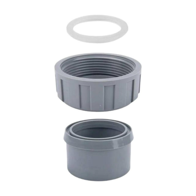 2 conectores de brida para calentador de piscina 006723F, juego de conectores de PVC y juntas tóricas.