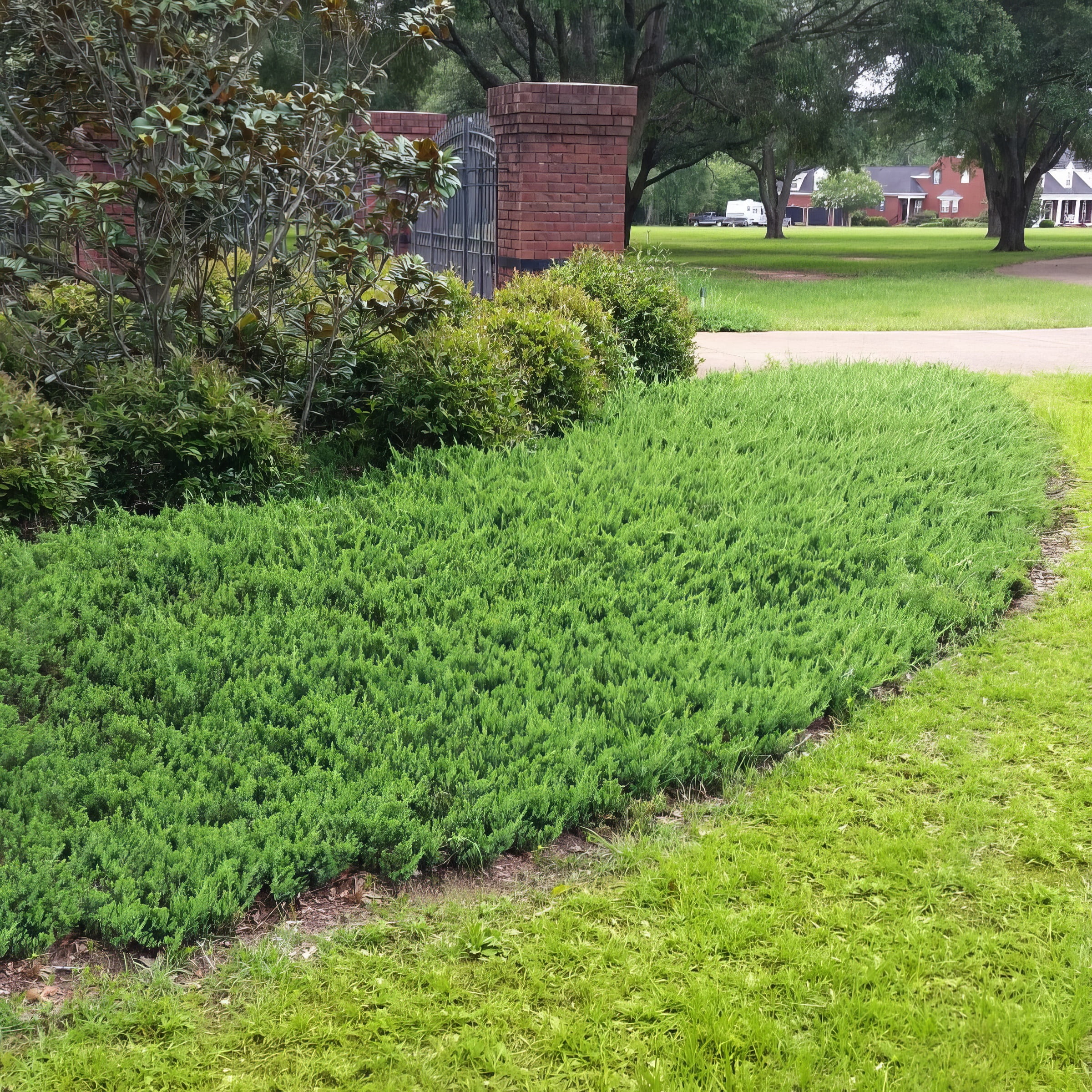 Live Shrub 1 gal Juniper 'Blue Pacific' with Full Sunlight