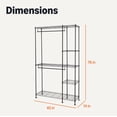 thumbnail image 5 of Organisateur de Rangement Suspendu en Métal pour Garde-Robe avec Tablettes &#&#L x &#&#L x &#&#H, 5 of 5