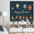 thumbnail image 3 of Design Art - Merry Christmas Dancing Elf Children and Snow Flakes, 3 of 5