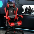 thumbnail image 6 of Gaming Chair, Brochao Ergonomic Office Gaming Chair Computer Racing Chair with Footrest Lumbar Support Headrest and Bluetooth Speakers for adults, Red, 6 of 9