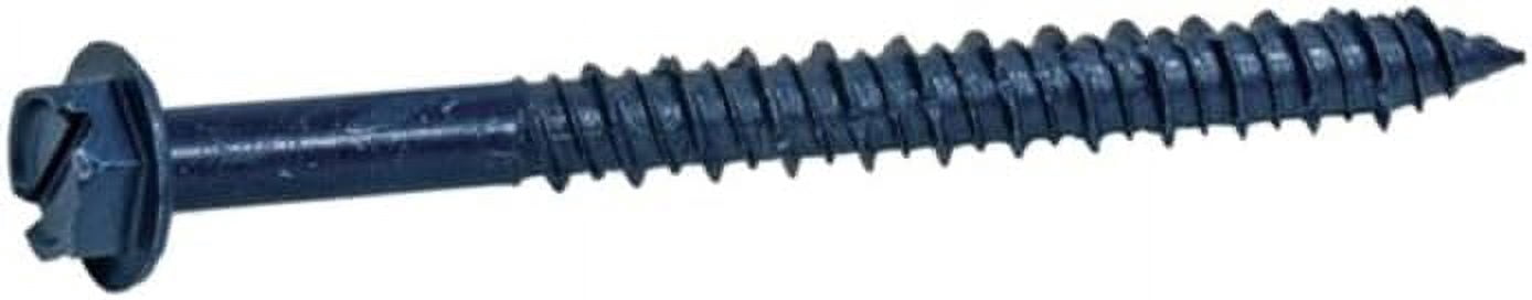 Grip-Rite 5025256 0.25 x 0.75 in. Hex Washer Head Steel Concrete Screws - Pack of 12