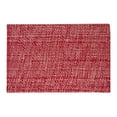 thumbnail image 2 of 100% Cotton Two Tone Woven 13" x 19" Kitchen & Dining Room Placemats, 4-Pack - Red, 2 of 2