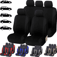 thumbnail image 1 of Fundas Para 5 Asientos De Automóvil 9 Piezas Universal Xtellar negro, 1 of 3