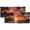 Pattern-3, variant on Ocean Valance Curtain for Kitchen Tropical Beach Wooden Bridge Sea Scenic Summer Seaside Coastal Window Valance for Living Room Bedroom, Kitchen Valance Rod Pocket Window Curtain 54 by 18 in, 2 Panel