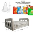 thumbnail image 3 of Bekitchen Wall Mounted Wood Laundry Detergent Holder Shelf, Farmhouse Laundry Detergent Dispenser Storage, Rustic Grey, 3 of 5
