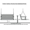 thumbnail image 4 of Keystone Amish Co. 5 Foot Franklin Poly Composite Porch Swing, Cedar, 4 of 5