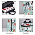 thumbnail image 5 of Daiia Christmas Winter Animals School Backpack for Men and Women Lightweight Backpack Durable Backpack Water-Resistant,Travel,Work Bag, 5 of 9