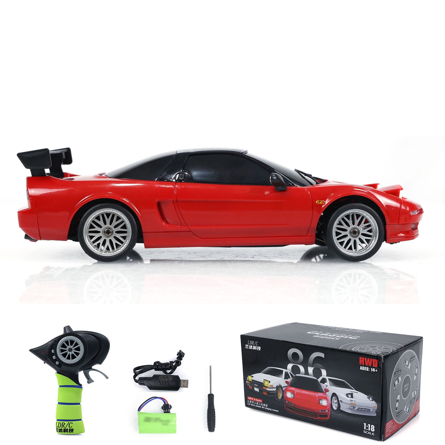 LDRC LD1803 2WD RC Drift Car 1:18 Wireless Control Racing Vehicles Gyroscope