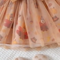 thumbnail image 5 of Gaexia Baby Girl Sets 6-9 Months Baby Girl Thanksgiving Outfit Bodysuit+Tutu Skirt+Headband Clothes Set Christmas Clothes,Z16-Brown,3-6 Months, 5 of 8