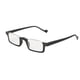 thumbnail image 4 of Lentes transparentes antifatiga para personas mayores, gafas de lectura unisex antiluz azul (+200, negras), 4 of 8