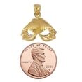 thumbnail image 2 of 14K Yellow Gold Crab Pendant, 2 of 4