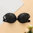 thumbnail image 2 of GEWSEY Womens Comfort Bra Lace Embroidery Full-Coverage Push-Up Bralette Light Shapewear Bras for Everyday Wear (Black, 28B), 2 of 8