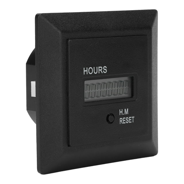 Digital Hour Meter, ABS Anti-Corrosion Engine Timer, For Generator Lawn Mower Tractor Boat