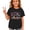 L47 Black, variant on Curuila Child Toddler Girls T-Shirts Short Sleeve Letter Print Crew Neck Tops For Girls Everyday Wear Fashionable Tee Size 3-4 Years