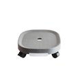thumbnail image 1 of enqiretly Pot Plateau de Remplacement Portable Couleur Unie Rectangulaire Réutilisable Résistant Bureau Porte-Vase de Balcon avec Frein Gris Taille 4, 1 of 9