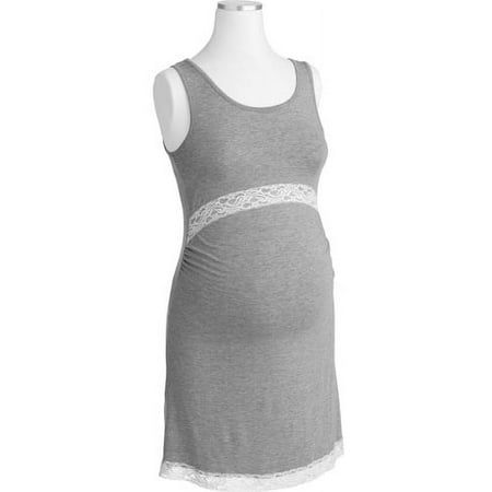 Moody Mama's - Maternity Nursing Chemise with Lace Trim