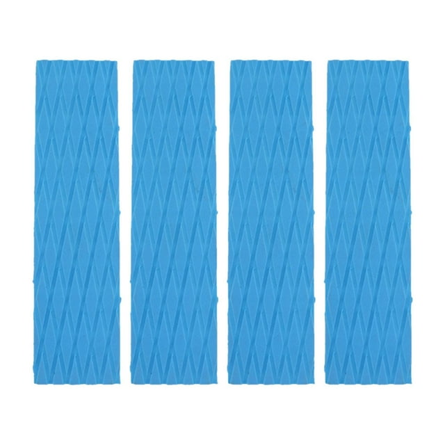 Almencla 4Pcs Surfboard Traction Pads Deck Grip Mat for RV Canoe Stand up Paddleboard Light Blue