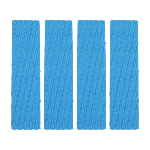 4 almohadillas de tracción para tablas de surf, antideslizantes, para bricolaje, láminas de espuma EVA para cubiertas de barcos. Azul claro