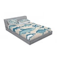thumbnail image 3 of Ambesonne Fish Fitted Sheet & Pillow Sham Set, Vintage Seafood Composition, Twin, Multicolor, 3 of 3