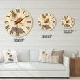 thumbnail image 4 of Designart 'Abstract Minimal Shapes Under Flowers I' Modern Wood Wall Clock, 4 of 5