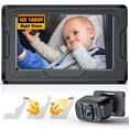 thumbnail image 1 of Cámara de coche para bebé FEISIKE de 4.3 pulgadas con espejo para asiento trasero, visión nocturna, 1 of 7